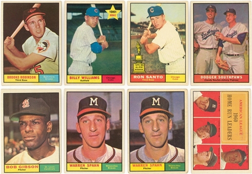 1961 Topps Collection (225+) Including Hall of Famers